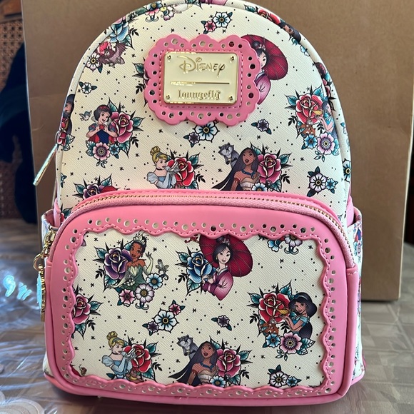 Loungefly Handbags - NWT DISNEY LOUNGEFLY PRINCESS TATOO BACKPACK